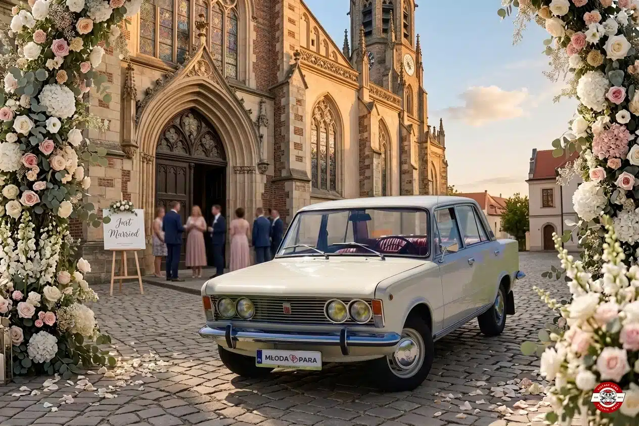 Fiat 125p wynajem do ślubu Warszawa