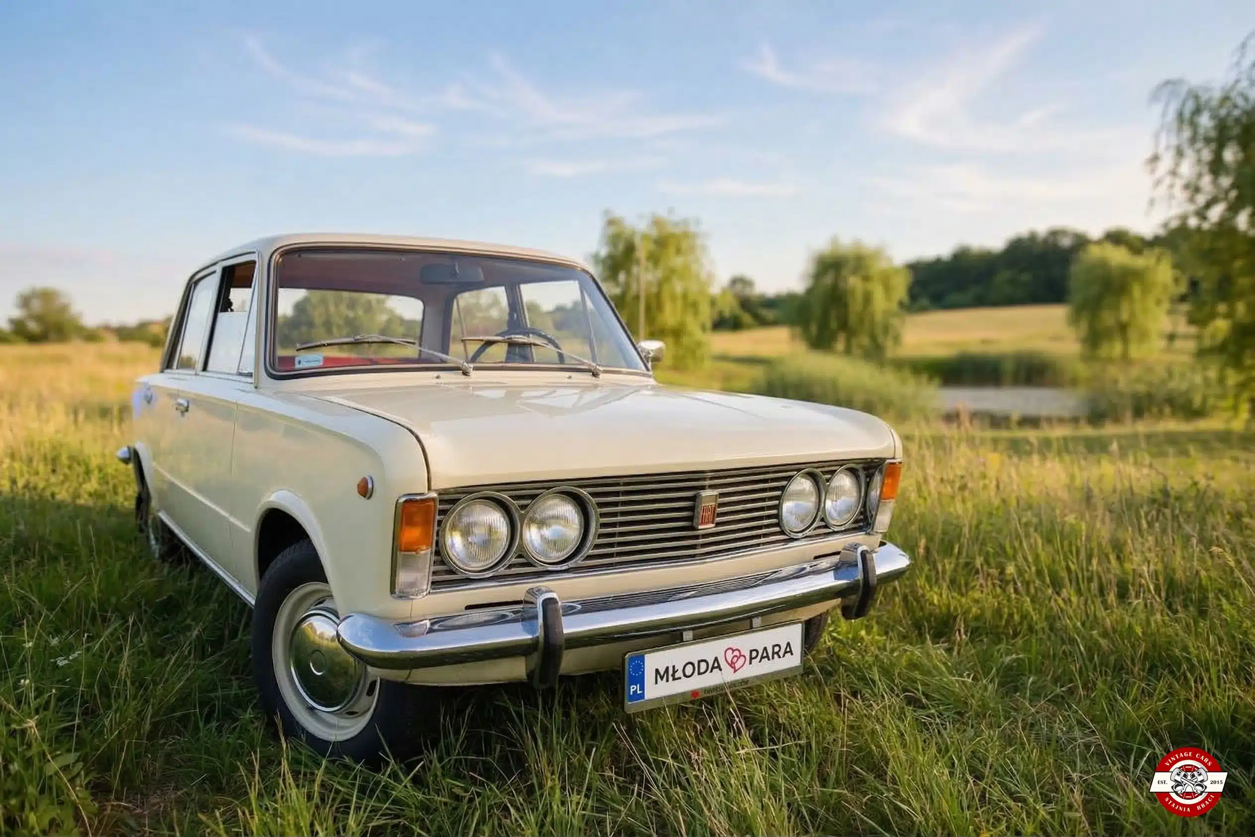 Fiat 125p wynajem do ślubu Warszawa